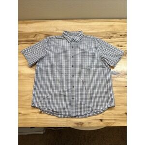 Carhartt 101959 Men's Essential Plaid Button Down Short Sleeve Shirt Size XL